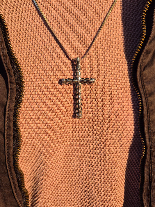 SteelCreed Minimal Cross Necklace (COMES WITH CHAIN)
